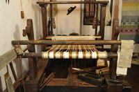 A loom for weaving. Half 1800s
